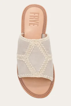Frye Ava Crochet Slide