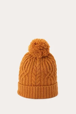 Outlet Frye Cable Beanie With Self Pom