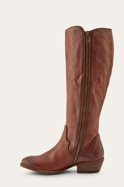 Frye Carson Piping Tall Wide Calf
