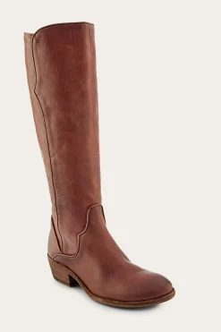 Frye Carson Piping Tall Wide Calf