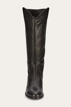 New Frye Carson Pull On Wide Calf Black