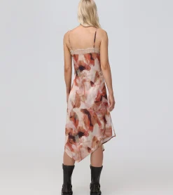 Outlet Frye Charmeuse Lace Trim Slip Midi Dress