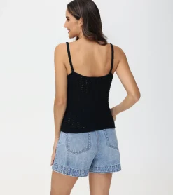 Sale Frye Crochet V-Neck Tank