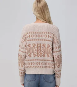 Online Frye Fairisle Crewneck Pullover Oatmeal Heather