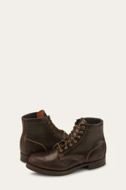 Discount Frye John Addison Lace Up Brown