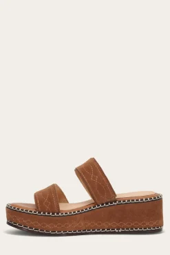 Clearance Frye Joy Woodstock 2 Band Platform Slide
