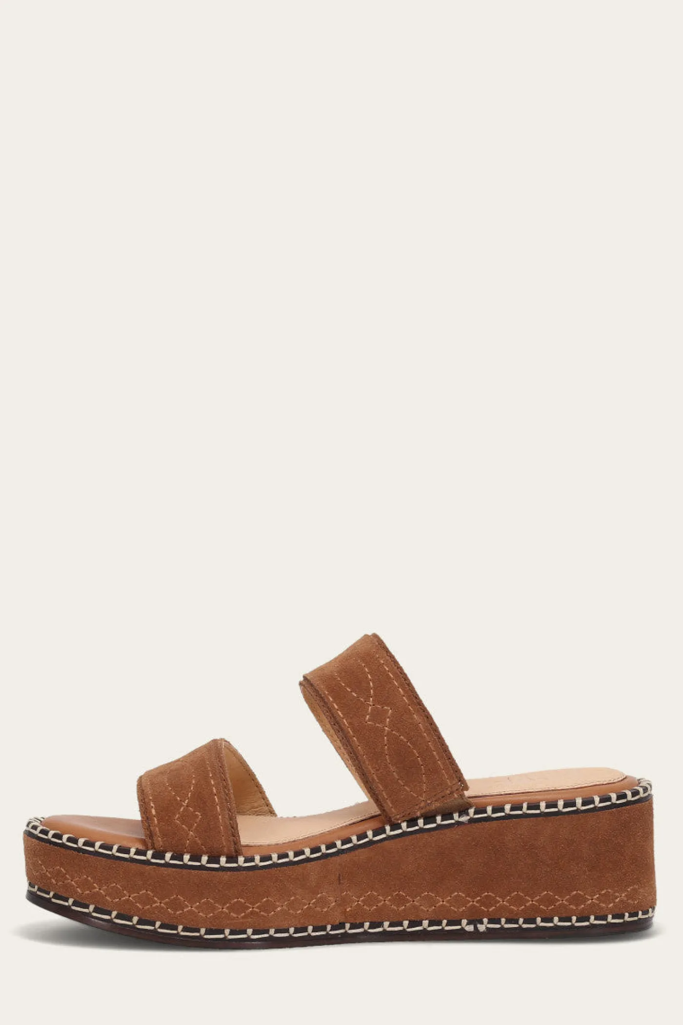 Clearance Frye Joy Woodstock 2 Band Platform Slide