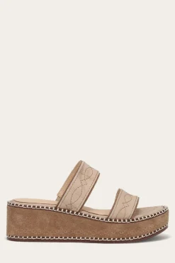 Clearance Frye Joy Woodstock 2 Band Platform Slide