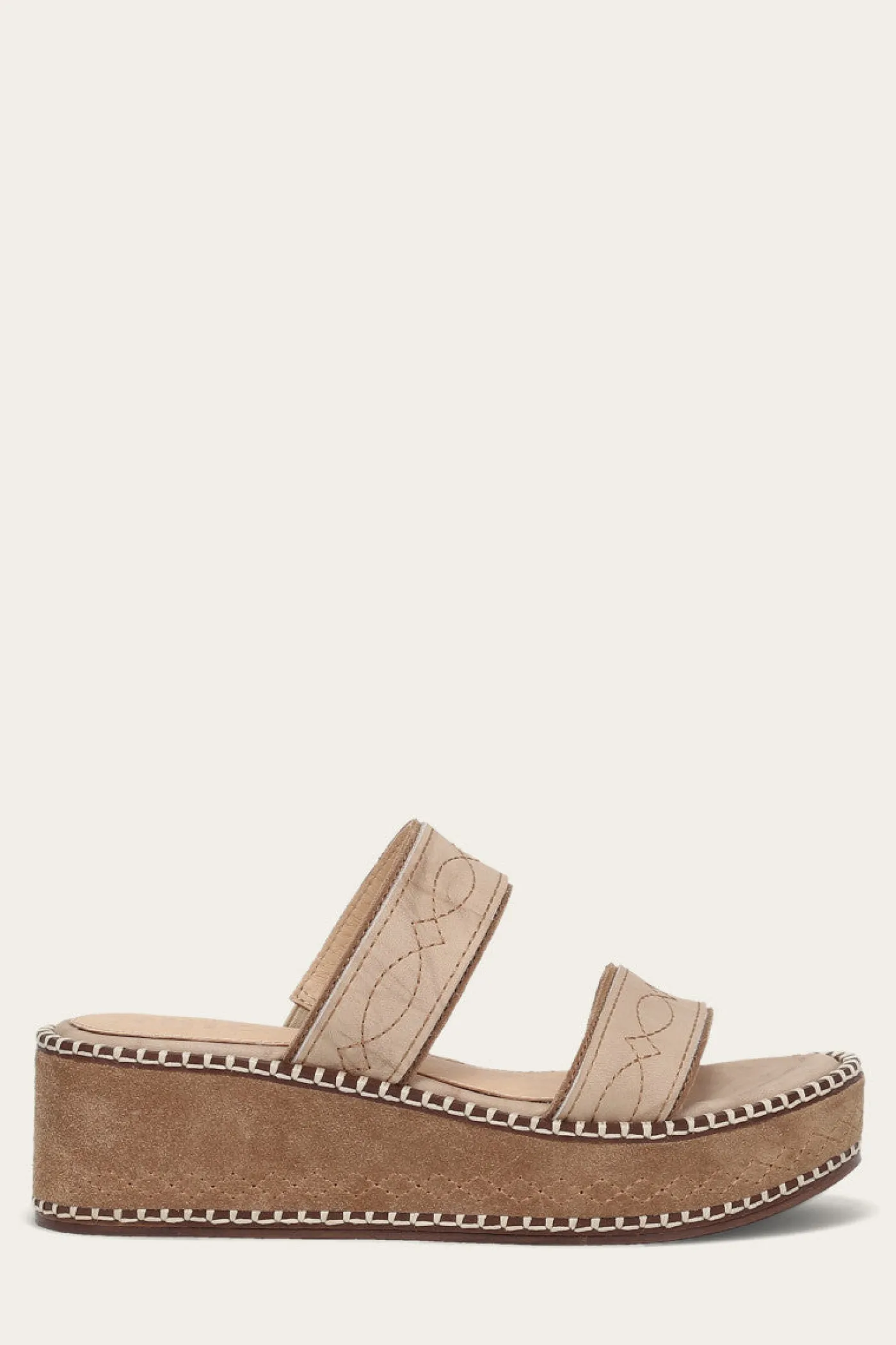 Clearance Frye Joy Woodstock 2 Band Platform Slide