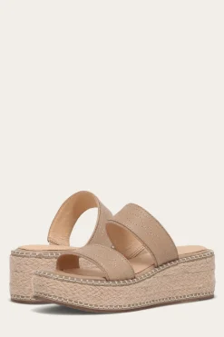 Clearance Frye Joy Woodstock 2 Band Platform Slide