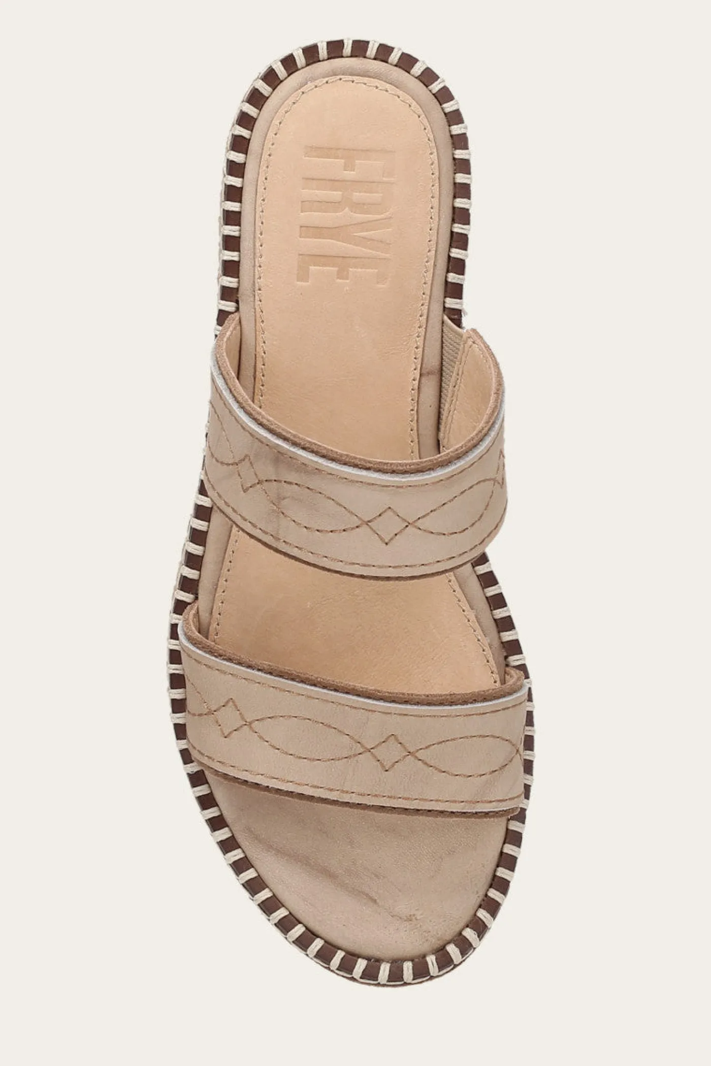 Clearance Frye Joy Woodstock 2 Band Platform Slide