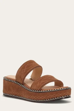 Clearance Frye Joy Woodstock 2 Band Platform Slide