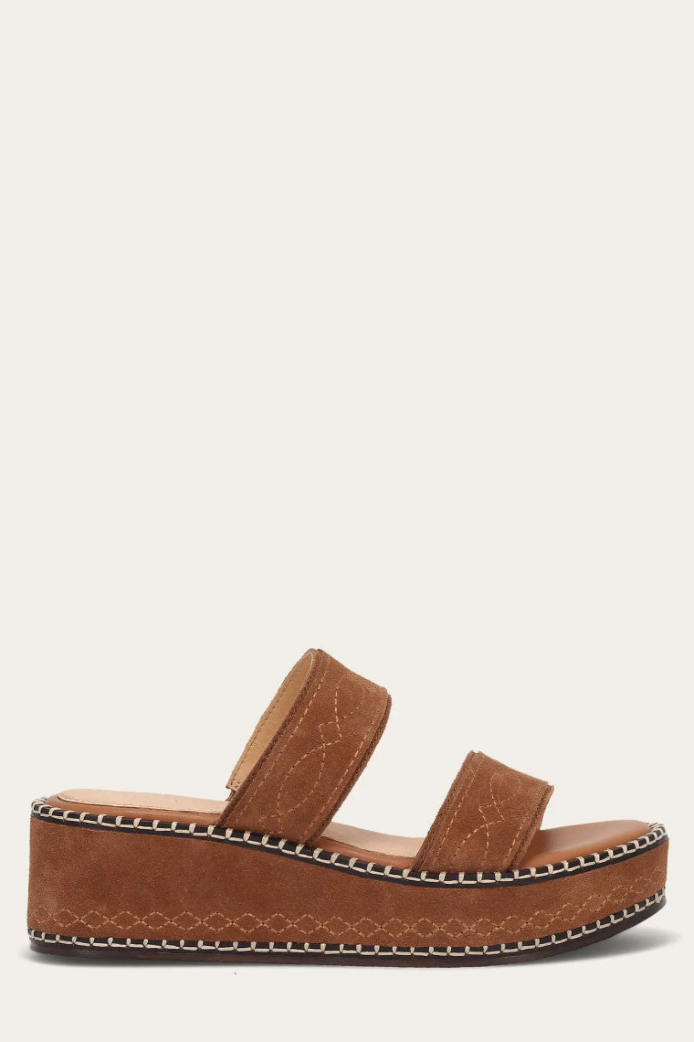 Clearance Frye Joy Woodstock 2 Band Platform Slide