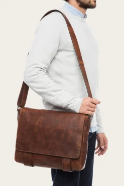 Outlet Frye Logan Messenger Cognac