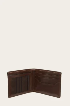 Hot Frye Logan Slim Id Billfold Dark Brown