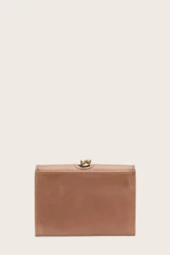 Sale Frye Melissa Clip Purse Cognac