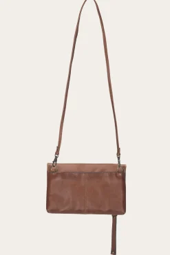 Frye Melissa Crossbody Clutch Cognac