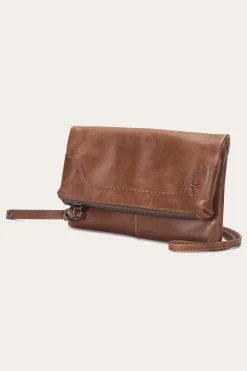 Frye Melissa Crossbody Clutch Cognac