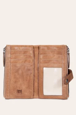 Clearance Frye Melissa Double Zip Wallet