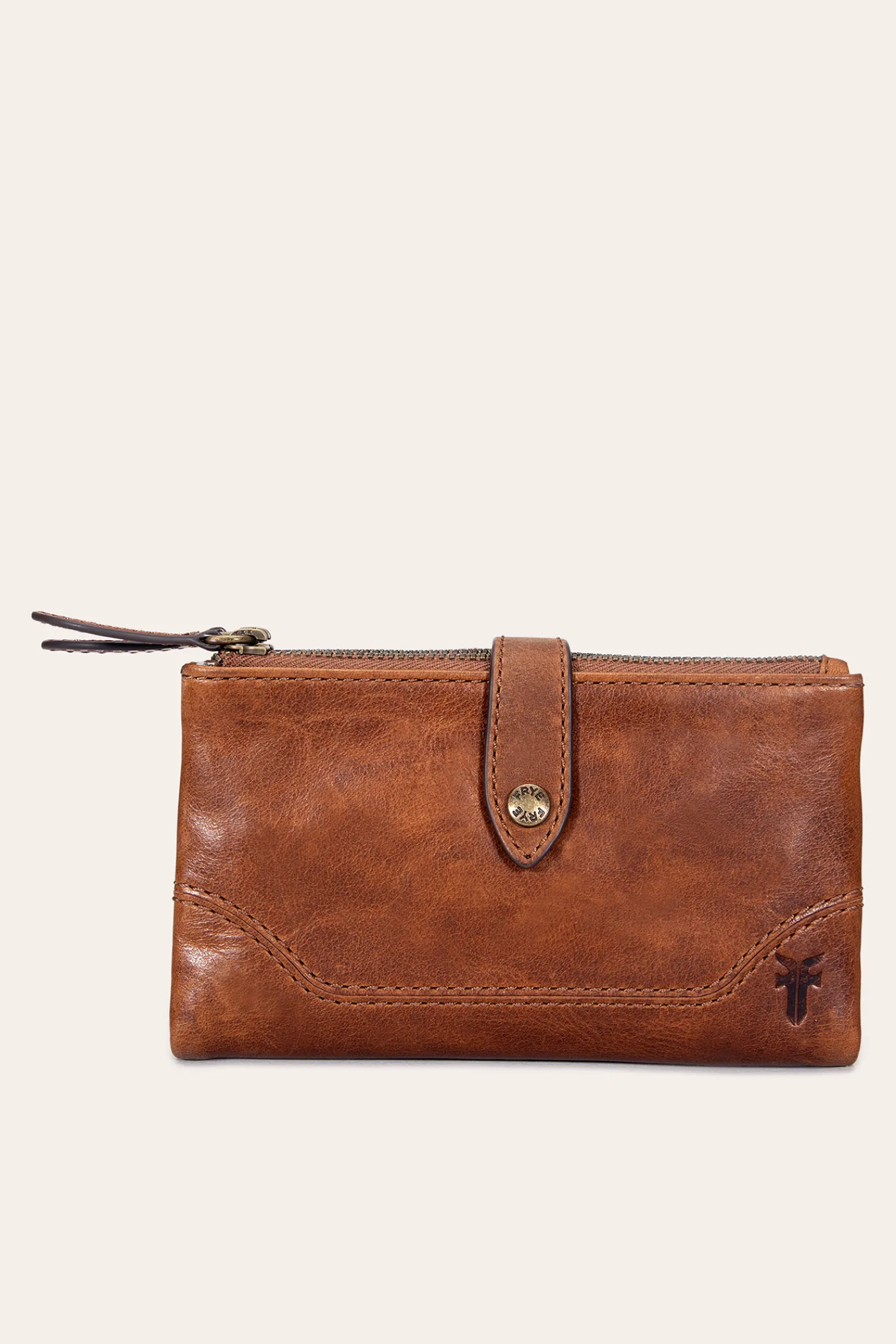 Clearance Frye Melissa Double Zip Wallet