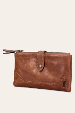 Clearance Frye Melissa Double Zip Wallet