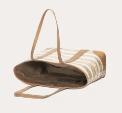 Sale Frye Melissa Straw Shopper Beige