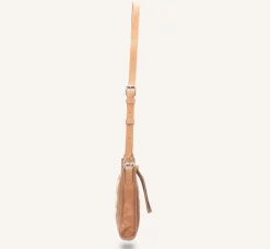 Sale Frye Melissa Straw Zip Crossbody Beige