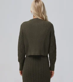Frye Mixed Stitch Button Front Cardigan