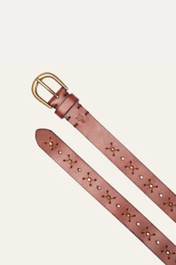 New Frye 25MM Beaded Perf Belt