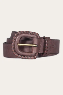 Hot Frye 30mm Belt With Covered Buckle & Leather Lacing