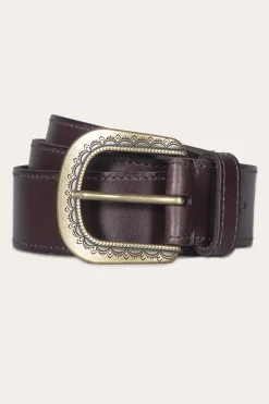 New Frye 38mm Belt With Engraved Buckle
