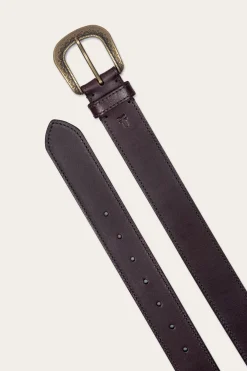 New Frye 38mm Belt With Engraved Buckle