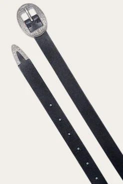 Sale Frye 21mm Logo Western Center Bar Belt