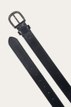 Sale Frye 35mm Stitched Edge Belt With Shaped Keeper