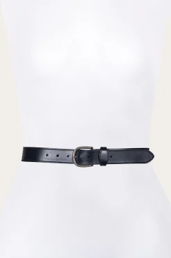 Sale Frye 35mm Stitched Edge Belt With Shaped Keeper