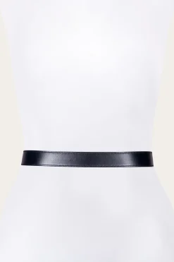 Sale Frye 35mm Stitched Edge Belt With Shaped Keeper