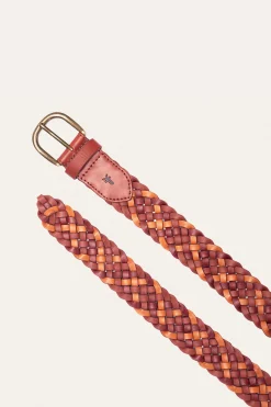 Frye 35MM Tonal Woven Leather Belt
