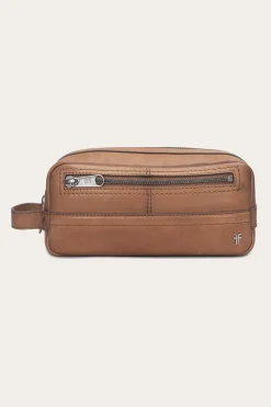 Hot Frye Nash Dopp Kit Cognac