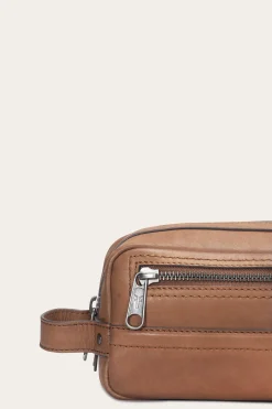 Hot Frye Nash Dopp Kit Cognac
