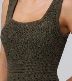 Discount Frye Open Stitch Maxi Sweater Dress