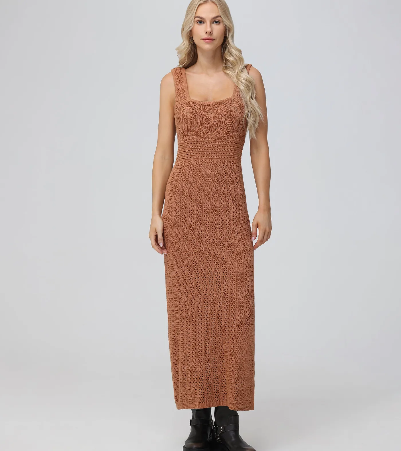Discount Frye Open Stitch Maxi Sweater Dress