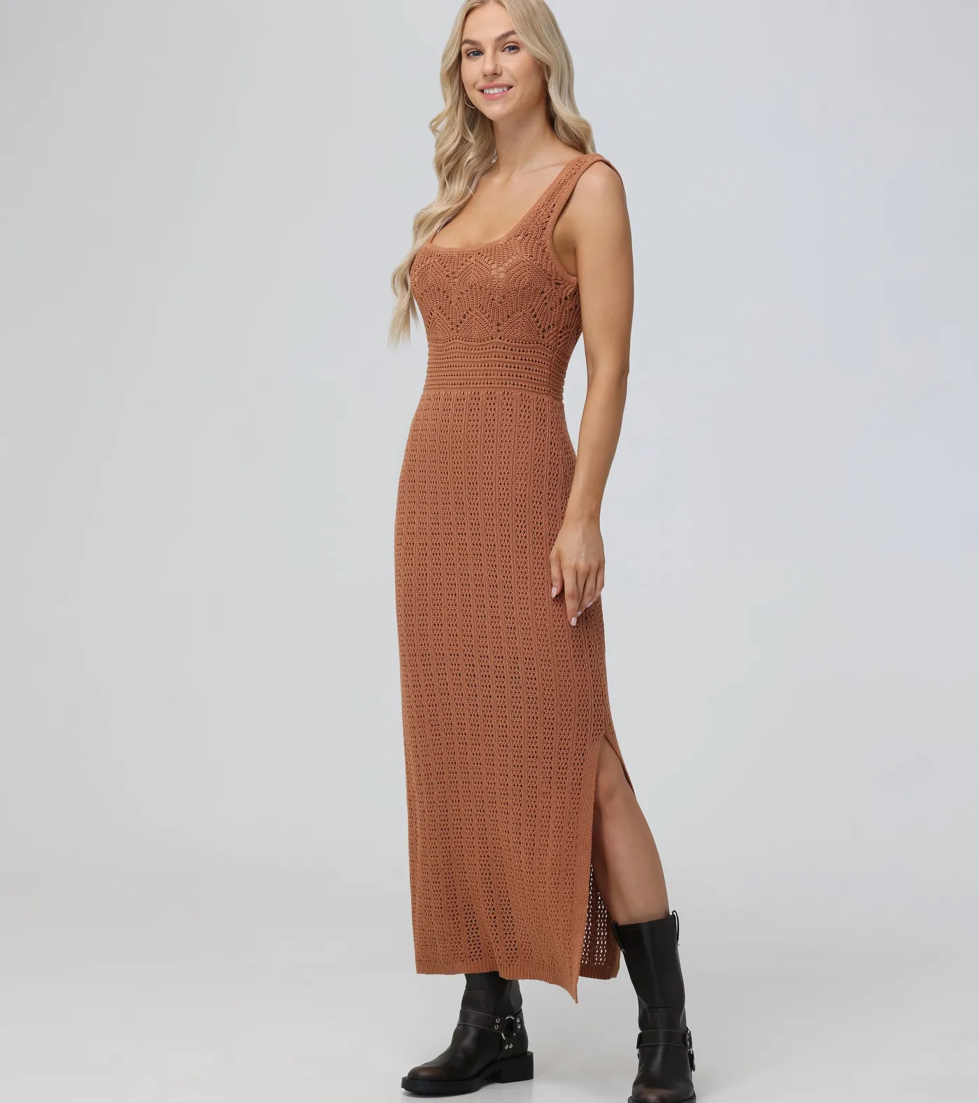 Discount Frye Open Stitch Maxi Sweater Dress