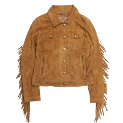 Online Frye Oxblood Fringed Jacket