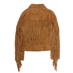 Online Frye Oxblood Fringed Jacket