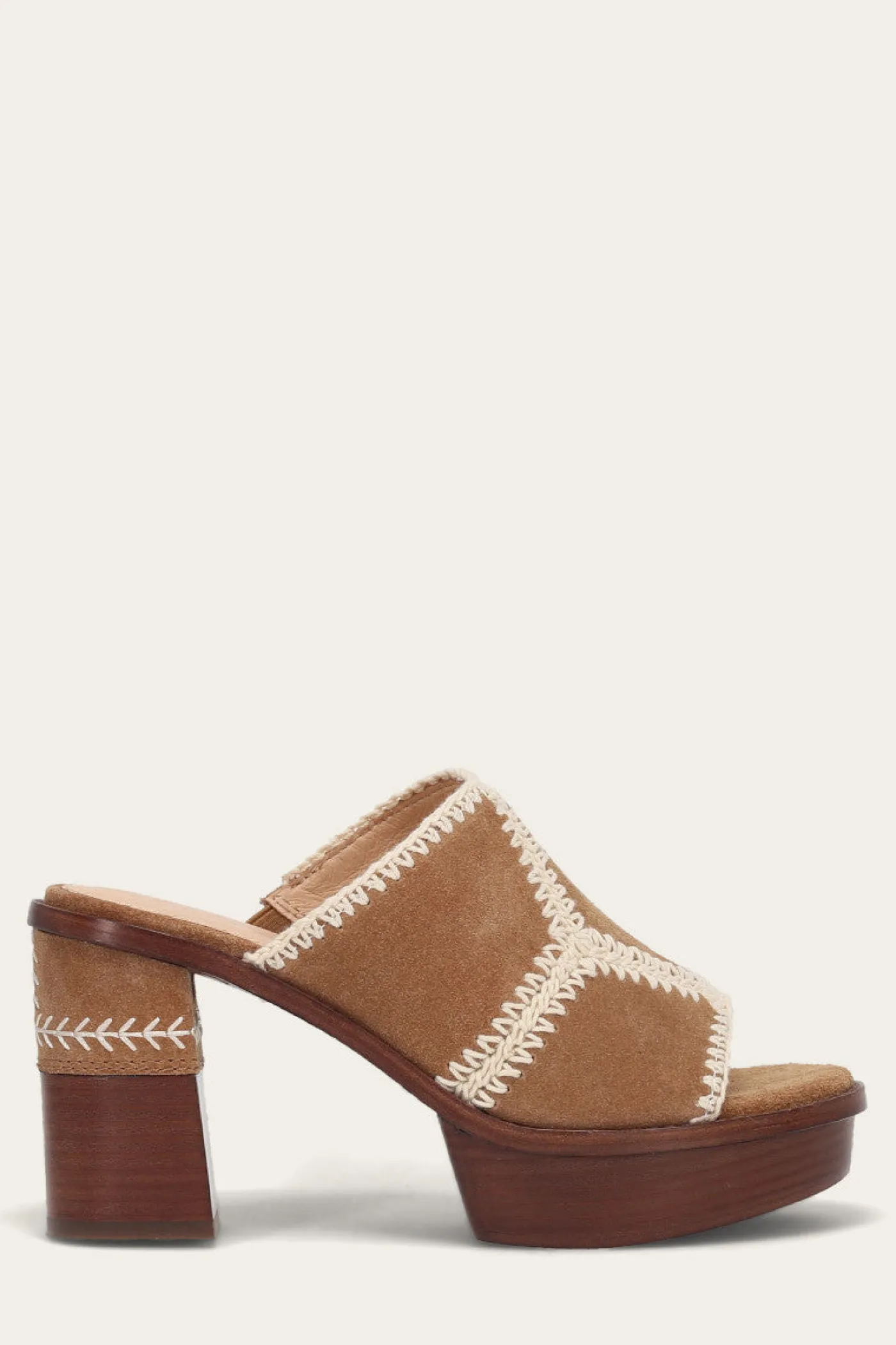 Clearance Frye Pipa Crochet Platform Sandal