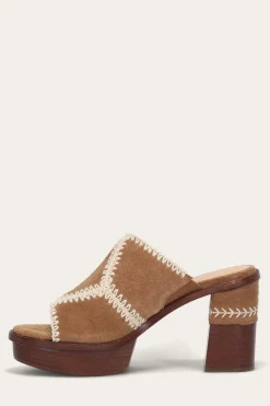 Clearance Frye Pipa Crochet Platform Sandal
