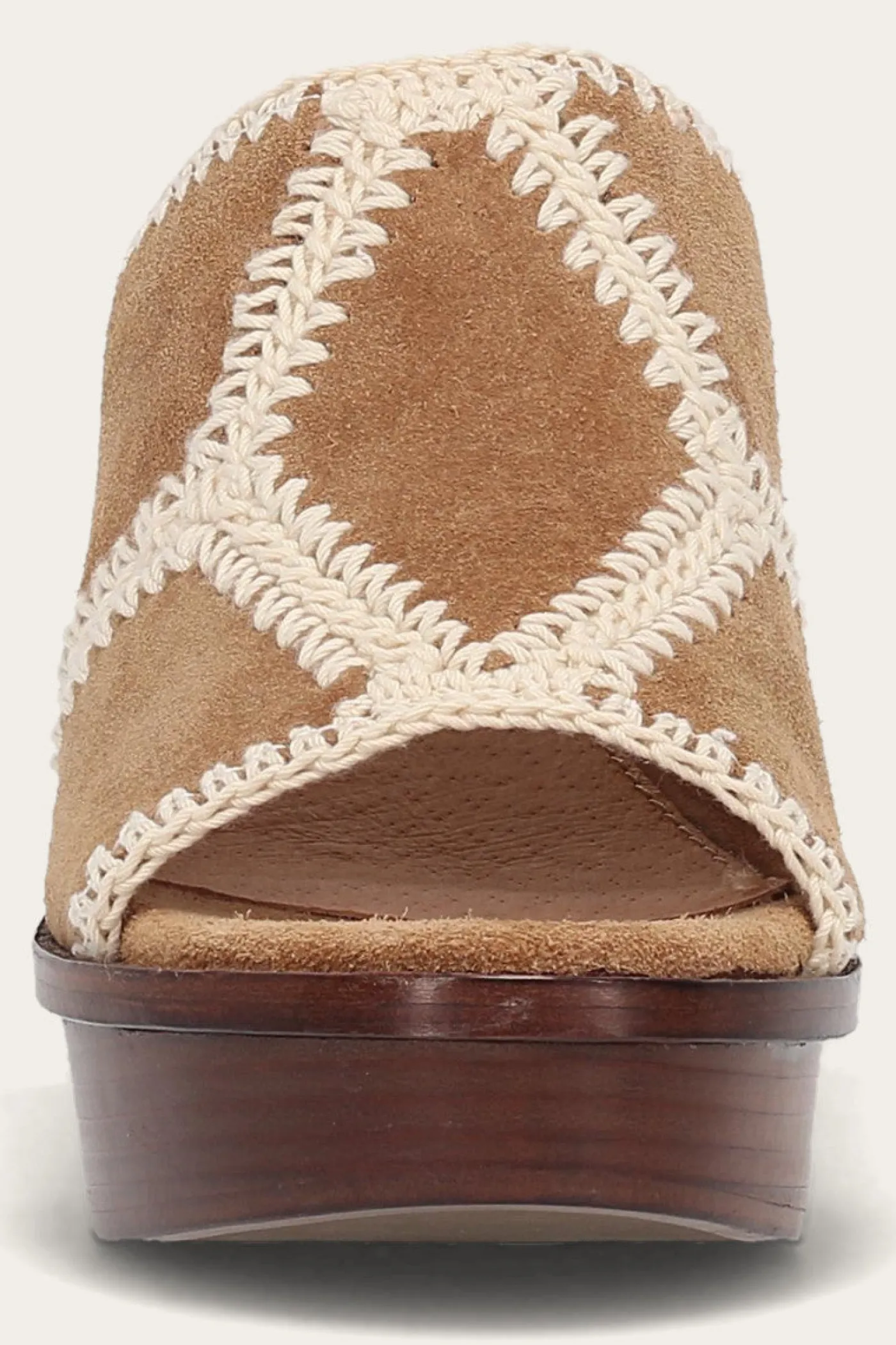 Clearance Frye Pipa Crochet Platform Sandal
