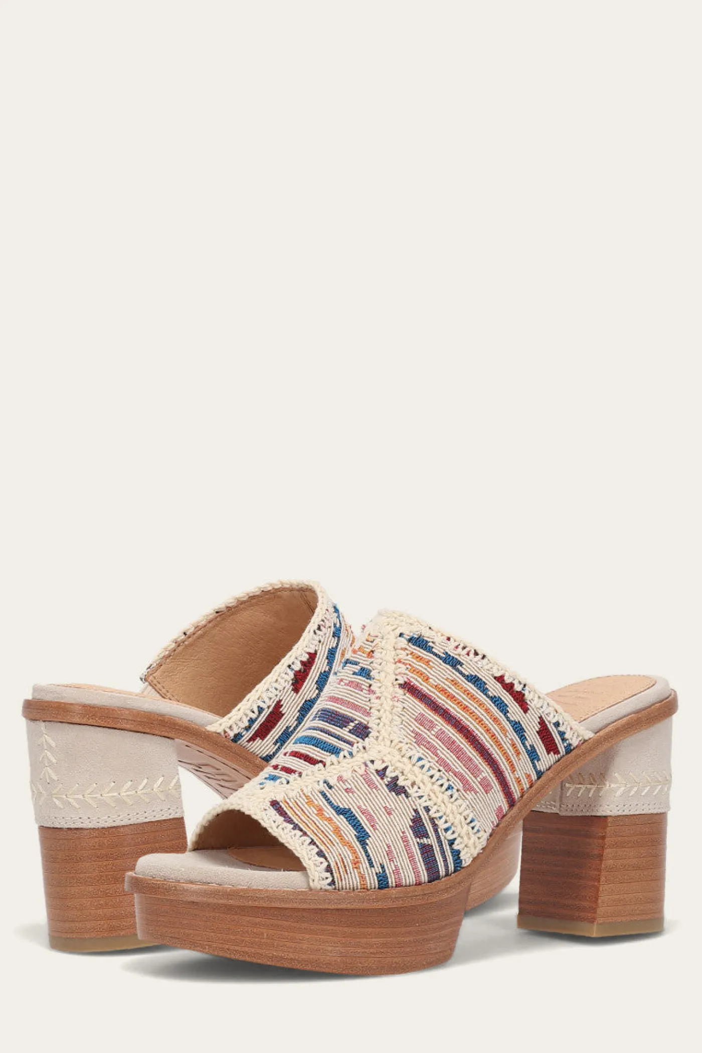 Clearance Frye Pipa Crochet Platform Sandal