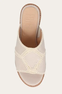 Clearance Frye Pipa Crochet Platform Sandal