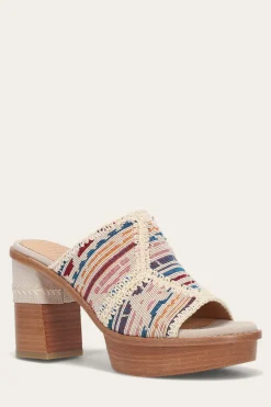 Clearance Frye Pipa Crochet Platform Sandal